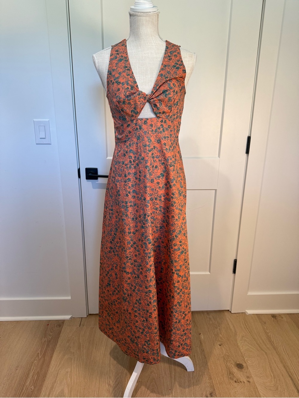 Madewell Floral Cutout Midi Dress Size 00